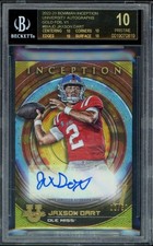 JAXSON DART 2022 BOWMAN INCEPTION GOLD FOIL AUTO /50 BGS 10 BLACK LABEL #BIA-JD 