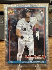 2026 Topps Series 1 Colson Montgomery (RC) #T91-4 Silver Crackle Foil