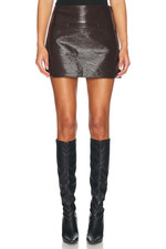 Elegant Women's Genuine Leather Skirt mini Bodycon Office Party Outfit