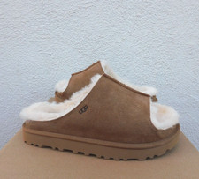 UGG CHESTNUT CLASSIC SHEEPSKIN GREENPORT SLIDE SLIPPERS, WOMEN US 8/ EUR 39 NEW