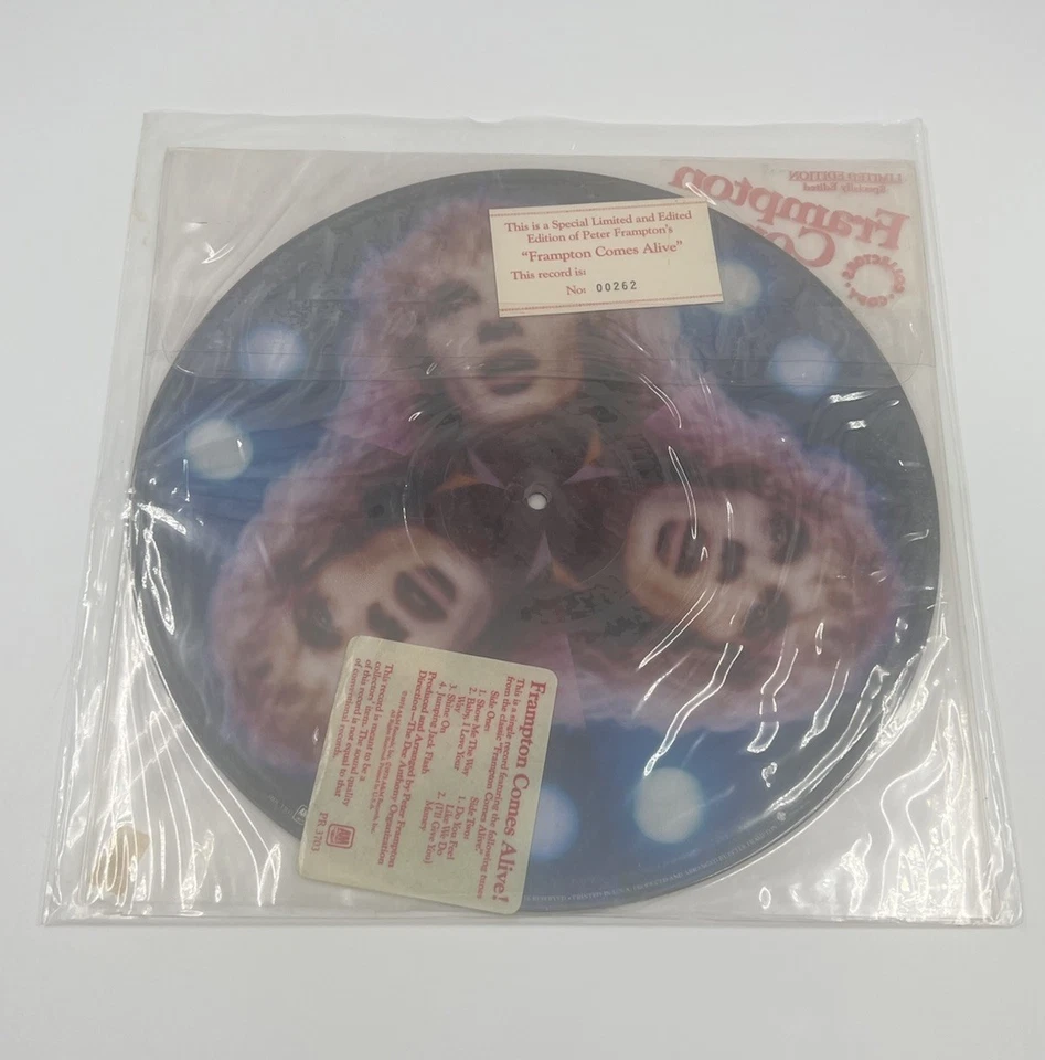 Peter Frampton Comes Alive PR 3703 A&M Picture Disc #48647 Vintage 1976 LP Vinyl - Image 4 of 4