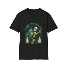 Vintage Skeleton  Witch Spooky Witch Party T-Shirt