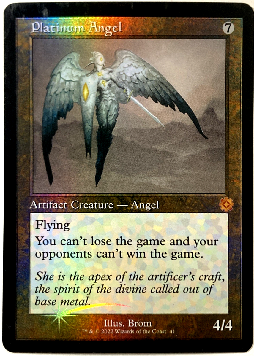 MTG Platinum Angel (Foil) The Brothers' War: Retro Frame Artifacts