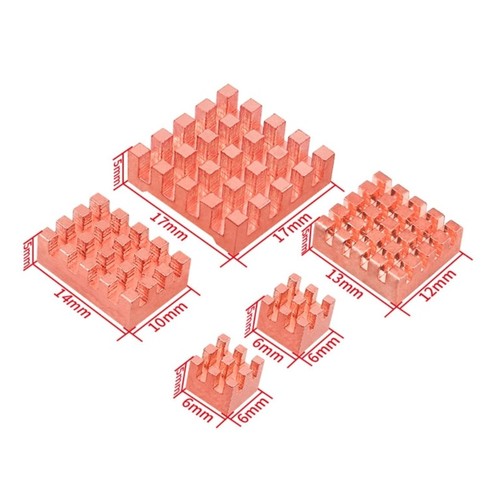 Aluminum Heatsinks Passives Cooling Pad with Self-Adhesive Radiators for RPI 5 - Bild 8 von 8