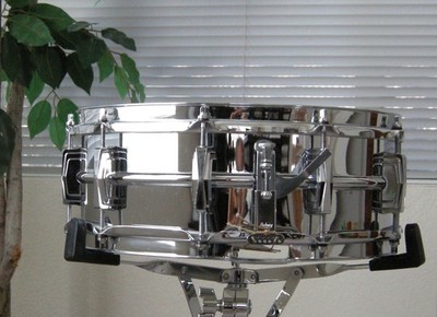 Vintage 1961 - 63 Ludwig Supraphonic Snare COB Hoops Pre Serial
