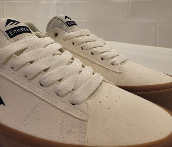 Emerica MOCA White Gum Synthetic Suede Mens Size 9  display picture 3