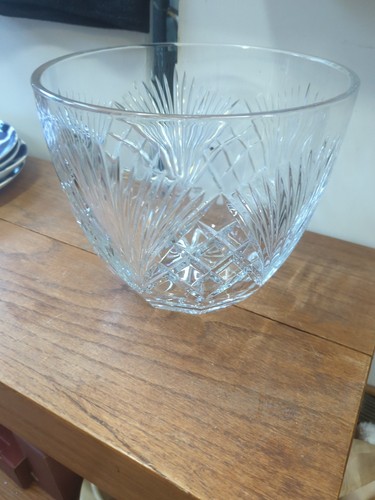 Gorham Cherrywood Crystal Glass Punch Bowl Centerpiece