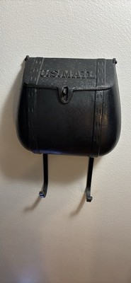 Vintage Cast Iron Wall Mounted U.S. Mail Mailbox w/ Papers Holder