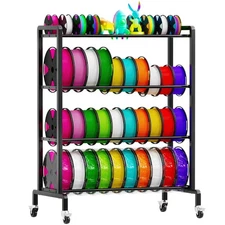 3D Printer Filament Storage Rack - Filament Rack with Wheels/3D Printing Stan...