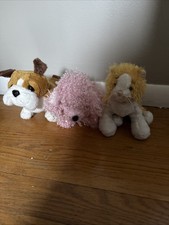 Webkinz Lil Kinz Bundle- Bulldog, Pink Poodle, Orange Cat No Codes