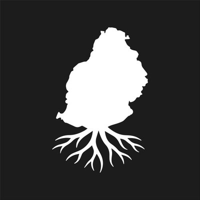 Mauritius Roots Country Outline Silhouette Vinyl Decal Root Heritage sticker
