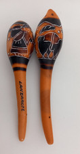 Lanzarote Maracas aus Holz, 2er Set (2 St&uuml;ck) &ndash; Lieferumfang: 2 Maracas