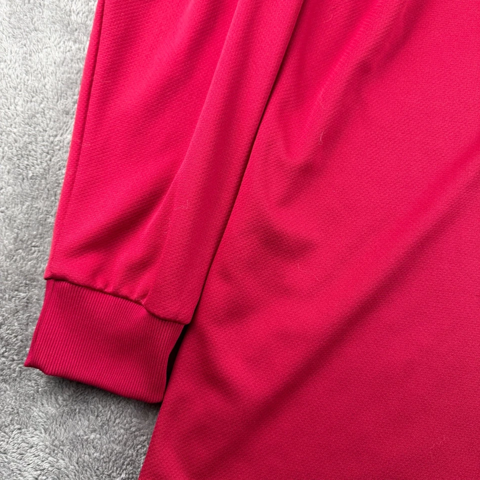 Mizuno Drylite Lightweight Performance Sweatshirt Mens XL Red Long Sleeve - Image 4 of 4