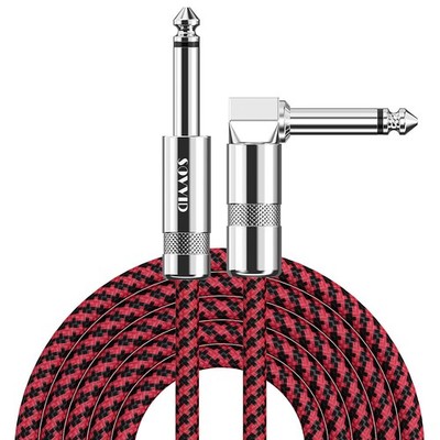 Guitar Cable 10ft, Professional Instrument Cable Electric Guitar AMP Cord, 1/4 i