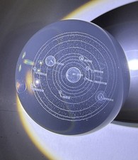 Laser Engraved Solar System Ball 3D Miniature Planets Model Sphere Glass Globe