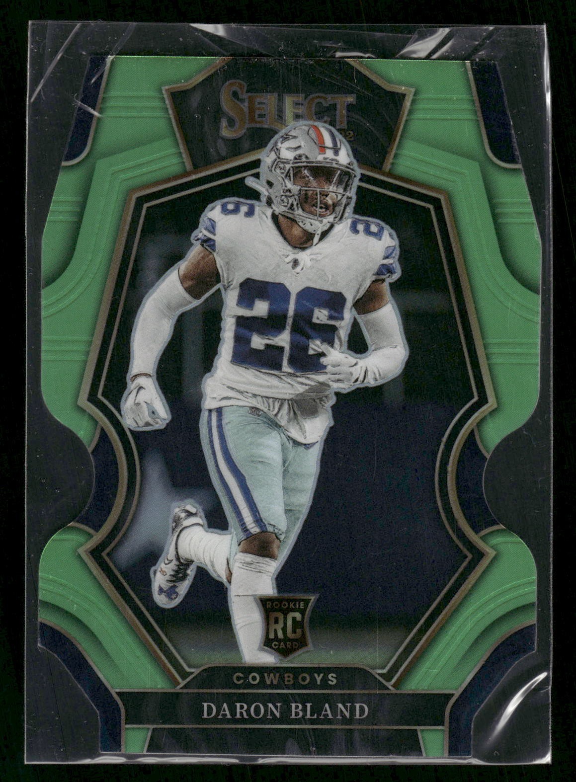 2022 Panini Select #130 DaRon Bland #/299 Rookie Neon Green Prizm Die Cut
