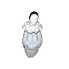 Vintage Avon Pierre the Occur! Pierrot Clown Milk Glass Perfume Decanter 1.75oz