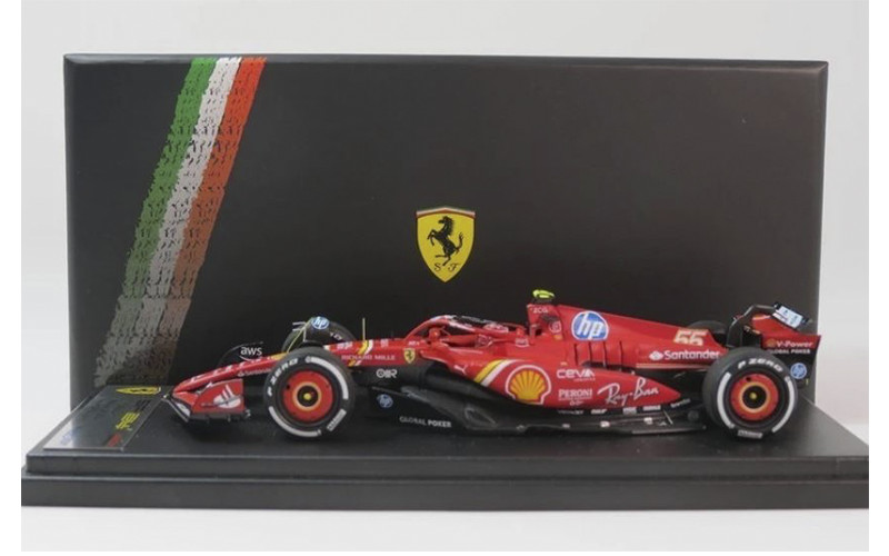 LOOKSMART LSF 1069 FERRARI F1 SF 24 MEXICAN GP 2024 WIN SAINZ 1/43 SCALE MODEL
