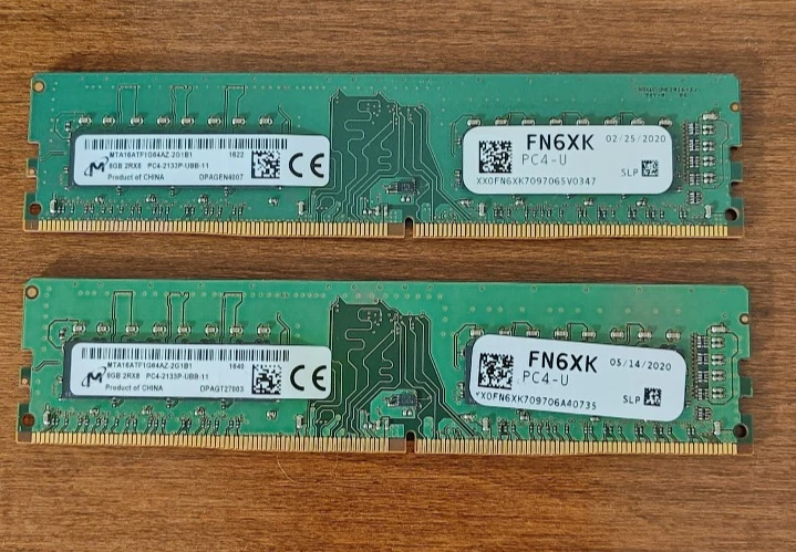 Micron PC4-17000 (DDR4-2133) Bus Speed Computer RAM 8 GB Capacity