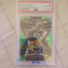2019 Panini Select - Concourse #54 Rashan Gary  Rookie Dragon Scale 60/88 PSA 10