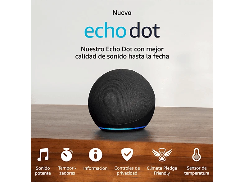 Altavoz inteligente - Amazon Echo Dot (5. Gen 2022), Controlador de Hogar - Imagen 2 de 4
