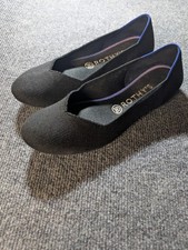 Rothy  s The Flat Round Toe Women  s US 9 Slip On Ballet Shoe Black