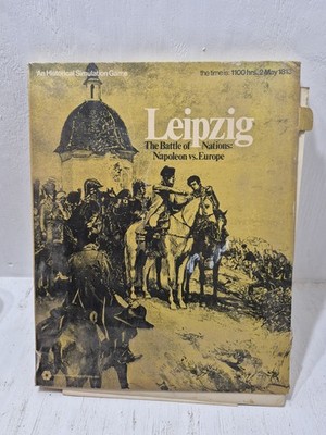 Leipzig The Battle of Nations Napoleon Vs Europe Game SPI Flat Tray Edition VTG