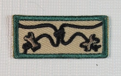 Wood Badge Adult Leader Knot 2-Beads Patch Boy Cub Scout Scouting America Spoof