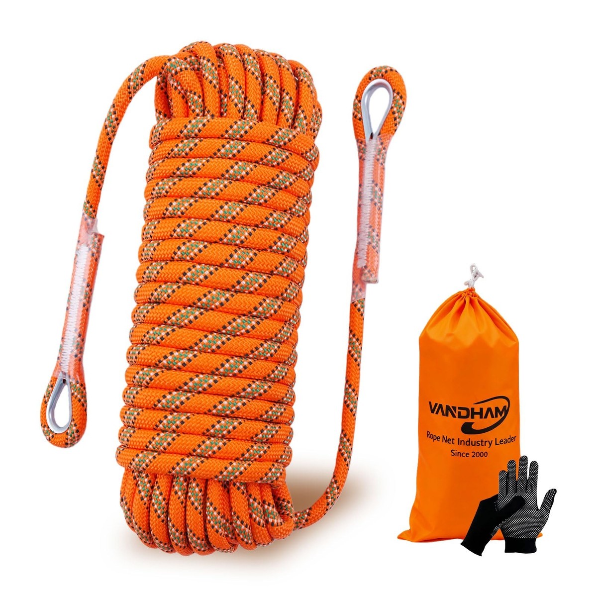 Static Climbing Rope - 12mm High Strength Arborist Rope 32FT for 