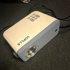 VOPLLS Desktop Mini Projector USB Connectivity White/Gray w/ Power Cord