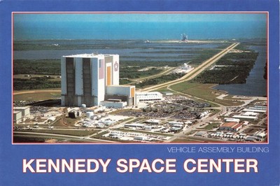 Postcard Vehicle Assembly Building (VAB) Kennedy Space Center Florida