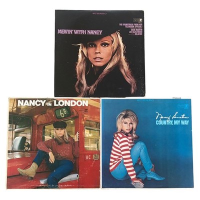 Nancy Sinatra Vinyl Record Lot Movin' With Nancy In London Country My Way 3 LP