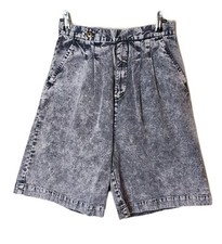 Vintage Southern Classics Black Acid Wash High Waisted Shorts Size 28"