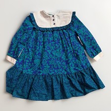 Vintage Winnie The Pooh Girls Dress Sz 6XL Prairie Cottage Peter Pan Collar USA