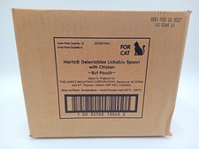 Hartz Delectables Lickable Cat Treats Chicken 8-Pack 2 Cases of 6 EXP 02/27