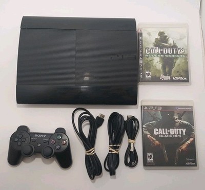 Sony PlayStation 3 250GB Console Super Slim PS3 w/ Oem Controller Cords & Games