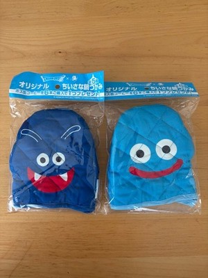 Dragon Quest Slime & Drokie gestepptes Topflappen-Set, unbenutzt, Collab mit ...