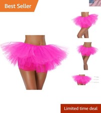 Women Teen Adult Classic Elastic 3 4 5 Layered Tulle Tutu Skirt Costume Bottom