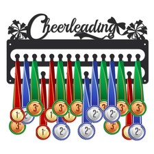 Medal Hanger Display Sports Holder Wall Mount Award Organizer Matte Black