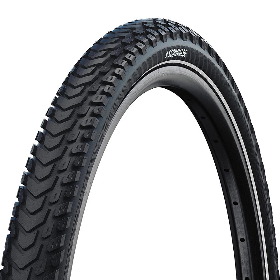 Гибридная шина Schwalbe Marathon Mondial 700x50C с компаундом Addix и V-образной защитой 18090₽