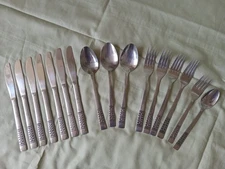 Vintage Rogers "Casa Vista" Stainless Steel Flatware Lot of 16 Replacements MCM