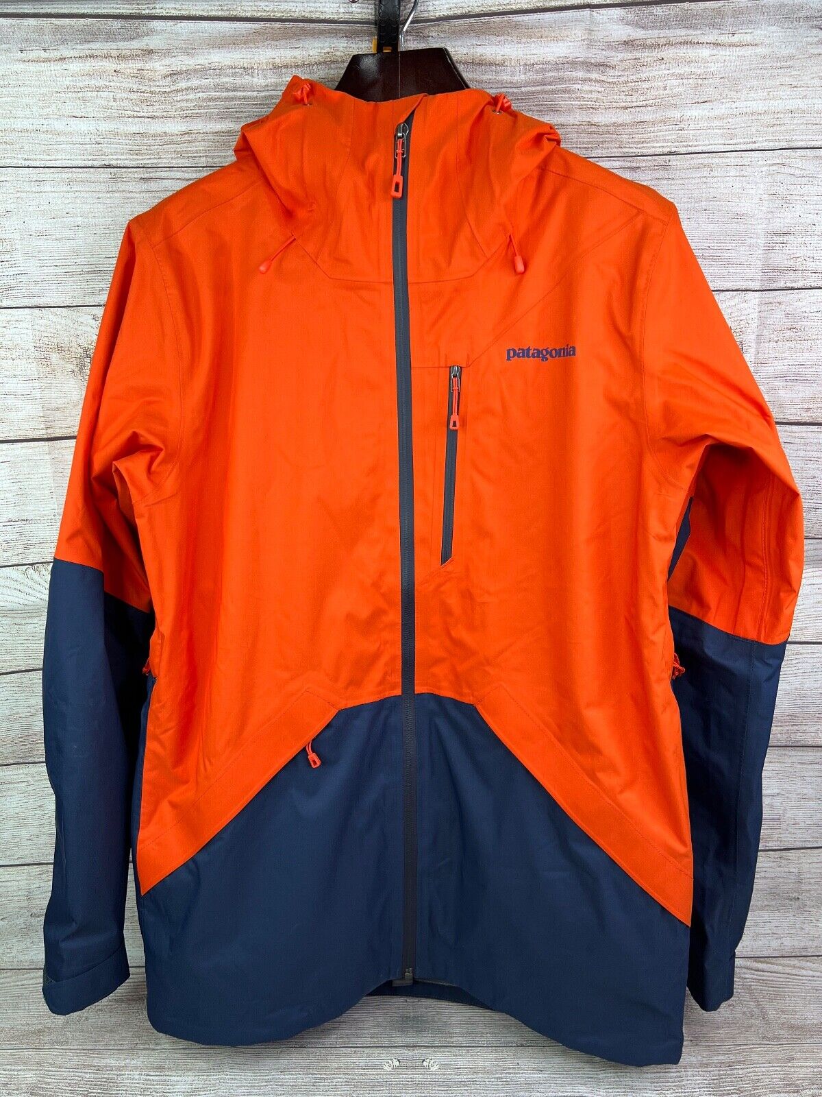 Patagonia Snowshot H2No Mens Small RECCO Full Zip Hooded Snow Jacket ...