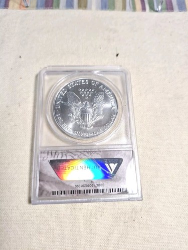 1993 ANACS MS69 - 1 oz .999 Silver American Eagle ☆ BUETIFUL COIN ☆ - Picture 5 of 6