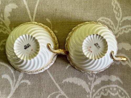 Antique Teacup Trios x Two! George Jones & Sons Crescent China FOR DISPLAY ONLY - Picture 14 of 24
