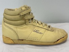 Vtg LA Gear Hi Top Sneakers Shoes Sz 7 Women’s Yellow 80’s READ Nostalgic