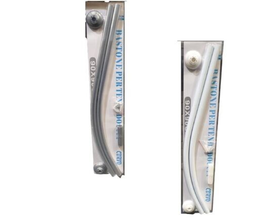 Asta Curva Per Tenda Doccia Bonpally – Alluminio Regolabile 100-182,9 Cm, Antiruggine, Montaggio A Parete, Cromato