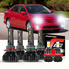 Fit Toyota Corolla 2009-2011 2012 2013 6x Led Headlight Hilofog Light Kit