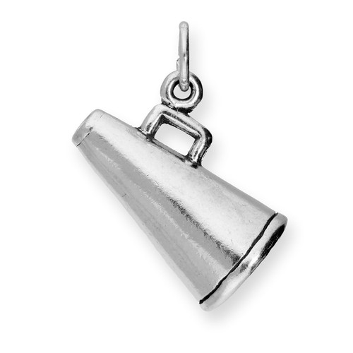 Sterling Silver Megaphone Charm - Picture 3 of 5