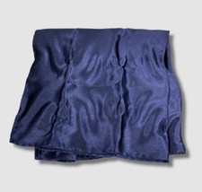  39 Countess Mara Men's Blue Solid Satin Pocket Square
