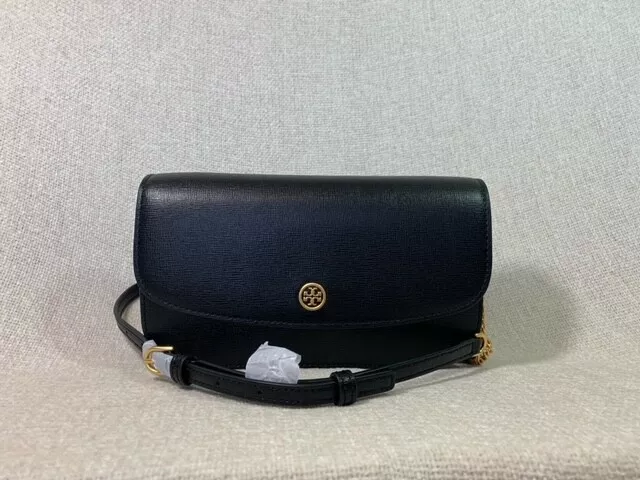 Tory Burch Mini Robinson Wallet Black